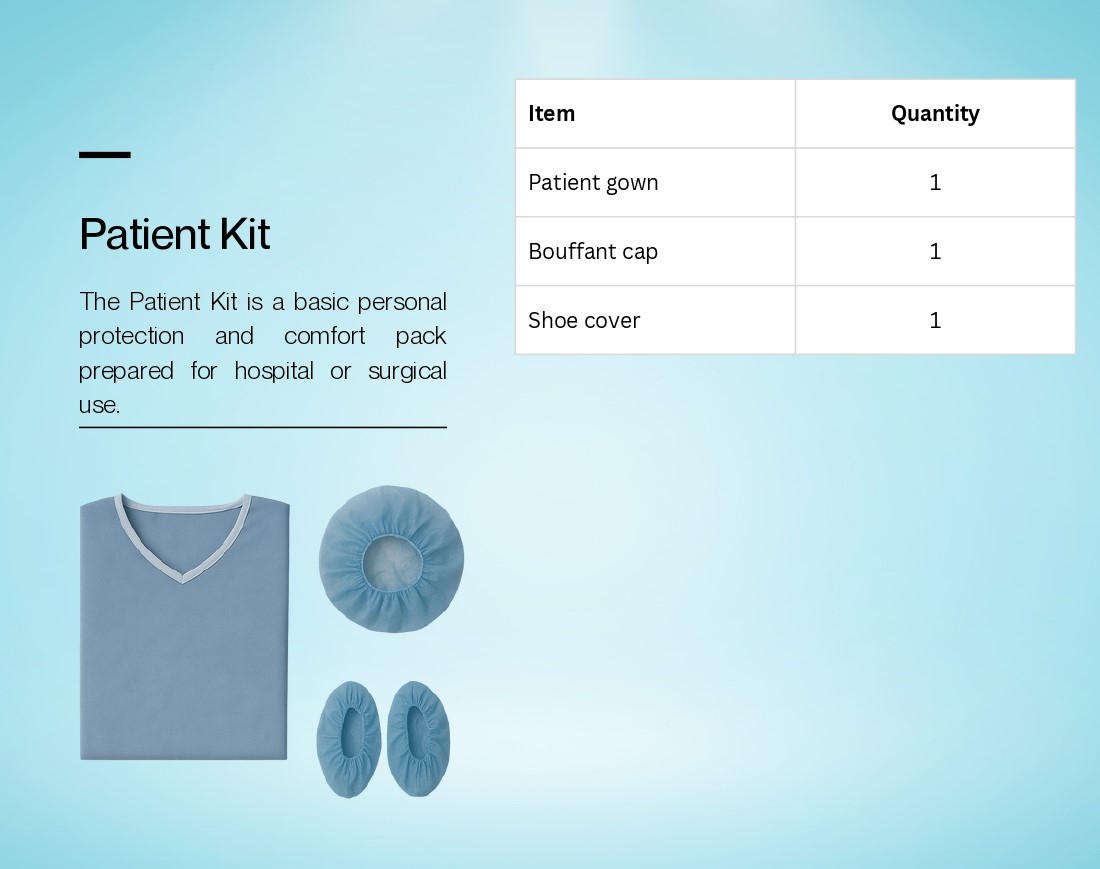 Patient Kit Specification Sheet