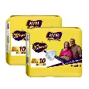 AVM Super Dry ECO Pants Adult Diapers L Size Waist (81-140 cm | 32"-55") 2 Pack | 20 Pcs